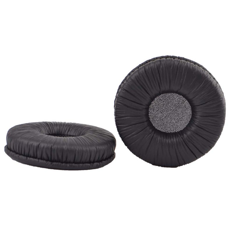 Tvoip 4 Pair Ear Cushions Leatherette Spare Replacement Earpads for Plantronics Supra Plus Encore and Most Standard Size 50mm Office Telephone Headsets H251 H251N H261 H261N H351 H351N H361 H361N - Image 4